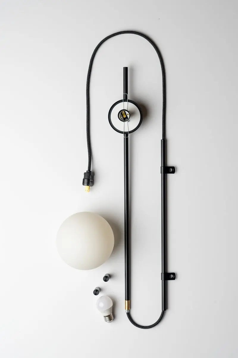 Wall Sconce Plug-In Scandinavian Minimalist Reading Light