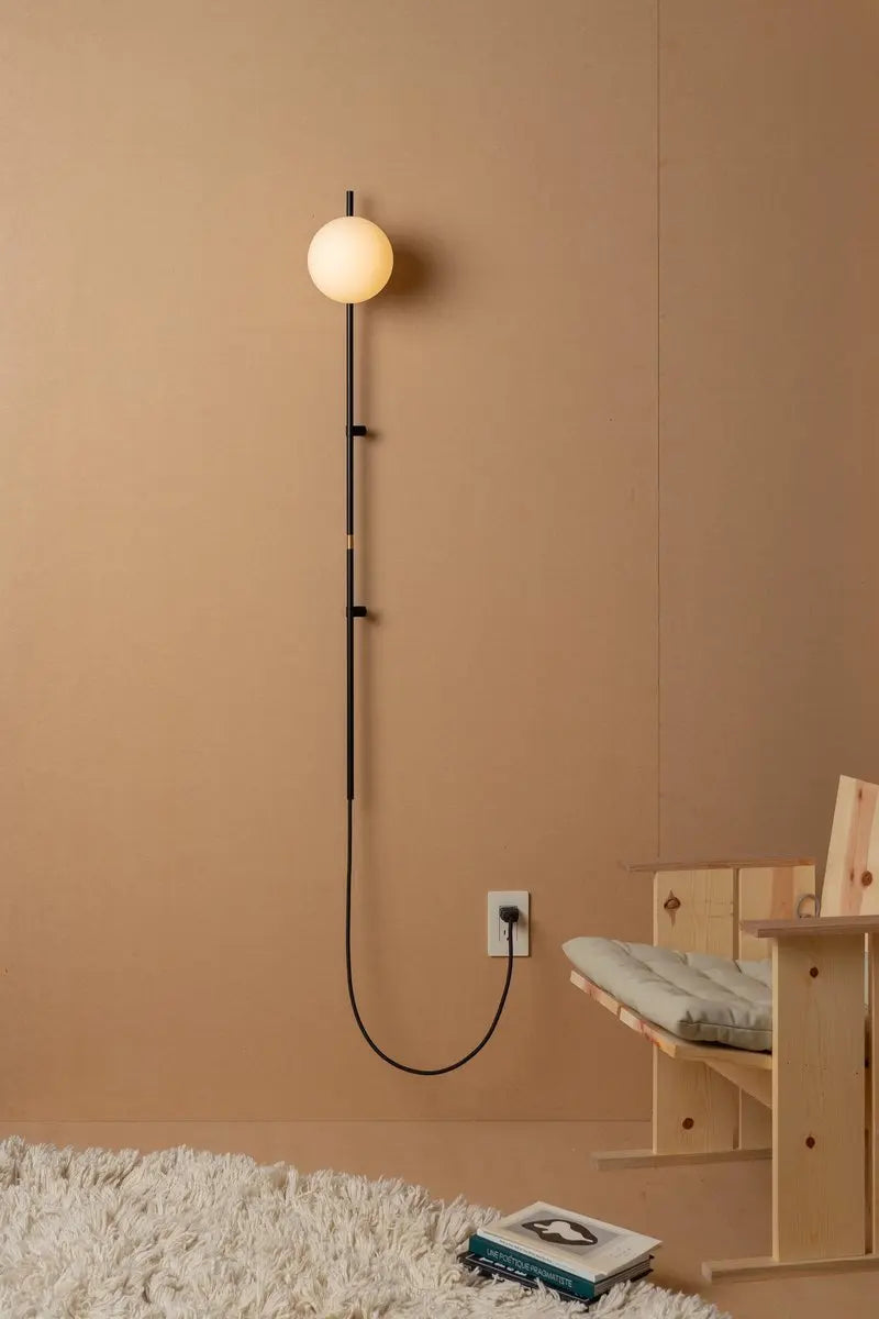 Wall Sconce Plug-In Scandinavian Minimalist Reading Light