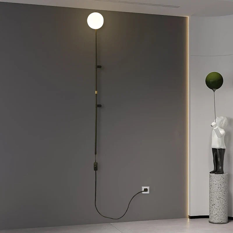 Wall Sconce Plug-In Scandinavian Minimalist Reading Light