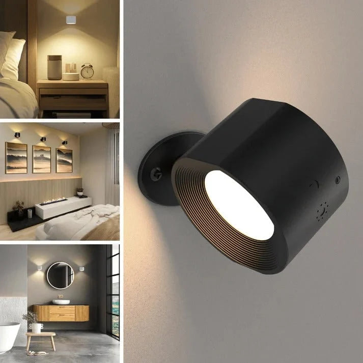 Wall Sconce Rechargeable LED 360° Rotation Remote Control