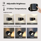 Wall Sconce Rechargeable LED 360° Rotation Remote Control