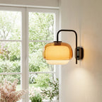 Wall Sconce Round Hand-Blown Double Glass LED