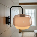 Wall Sconce Round Hand-Blown Double Glass LED