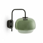 Wall Sconce Round Hand-Blown Double Glass LED