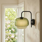 Wall Sconce Round Hand-Blown Double Glass LED