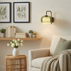 Wall Sconce Round Hand-Blown Double Glass LED