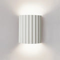 Wall Sconce Sculptural Ribbed Resin Up & Down Light