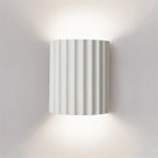 Wall Sconce Sculptural Ribbed Resin Up & Down Light