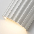 Wall Sconce Sculptural Ribbed Resin Up & Down Light