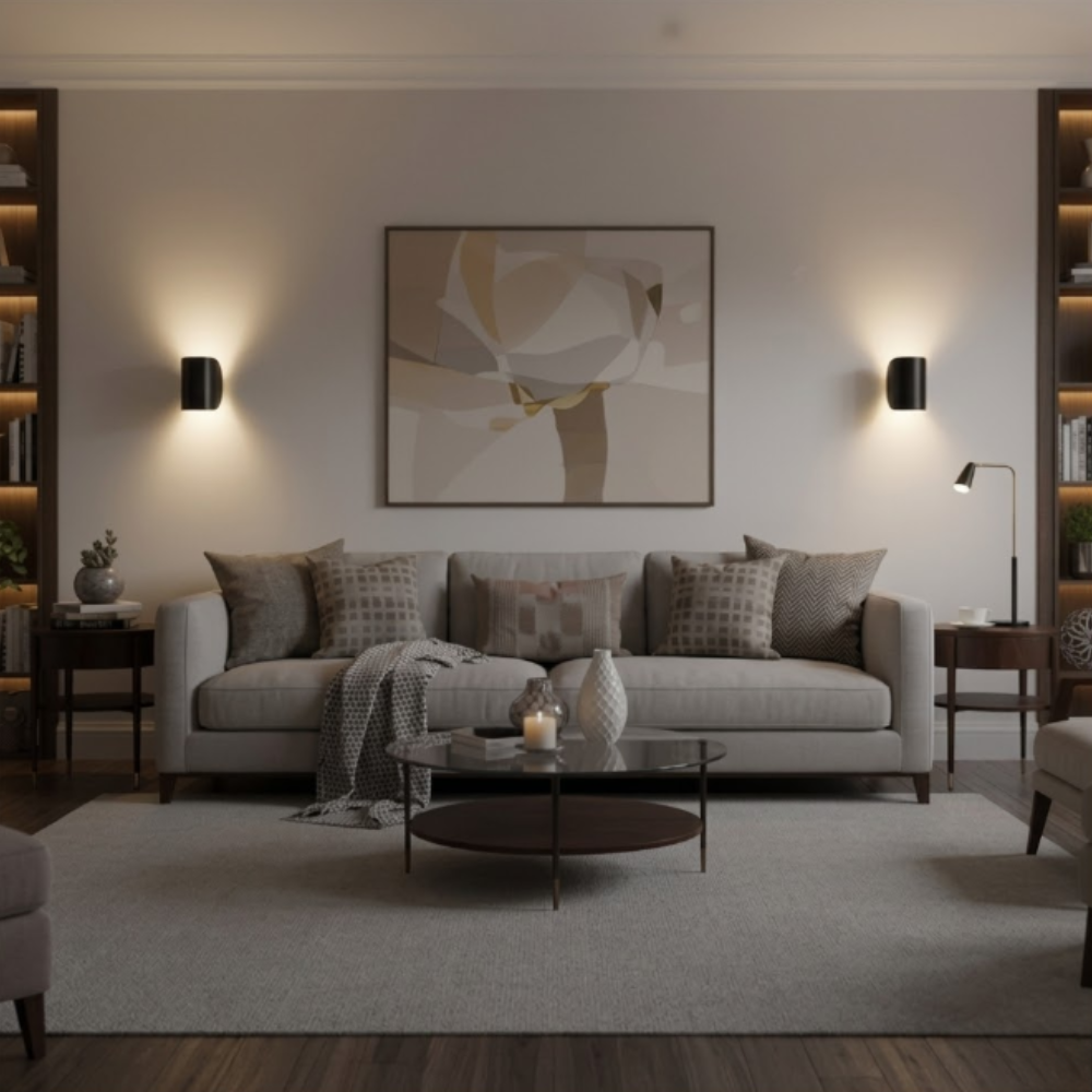 Wall Sconce Semi-Circle Dual-Directional Adjustable Optics
