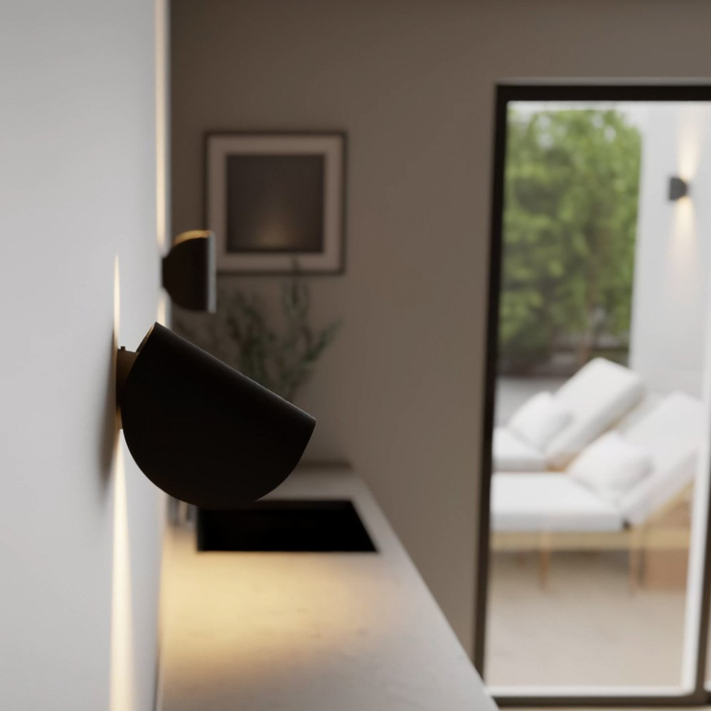 Wall Sconce Semi-Circle Dual-Directional Adjustable Optics