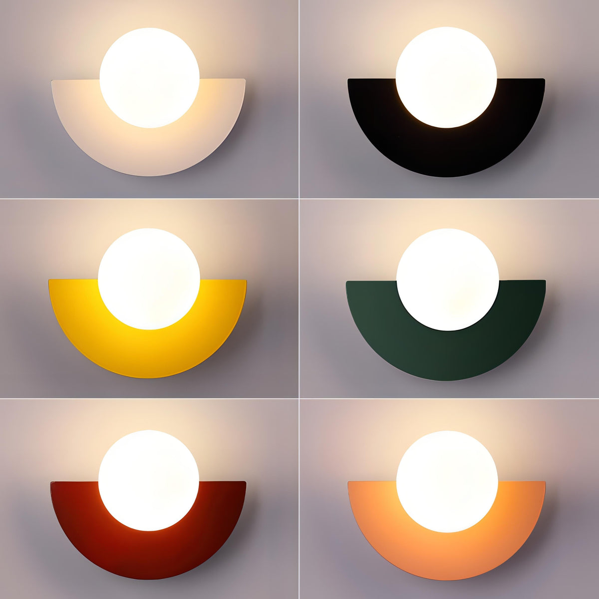 Wall Sconce Semicircular Metal LED G9 Base