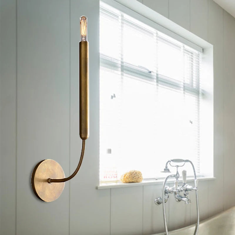 Wall Sconce Tubular Metal Hardwired