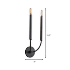 Wall Sconce Tubular Metal Hardwired