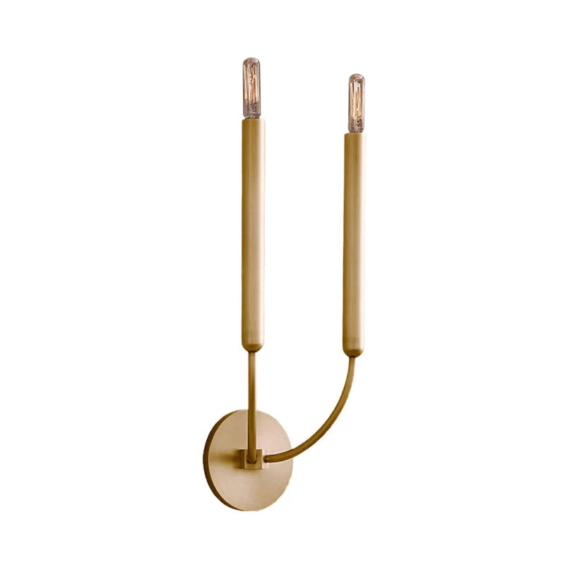 Wall Sconce Tubular Metal Hardwired