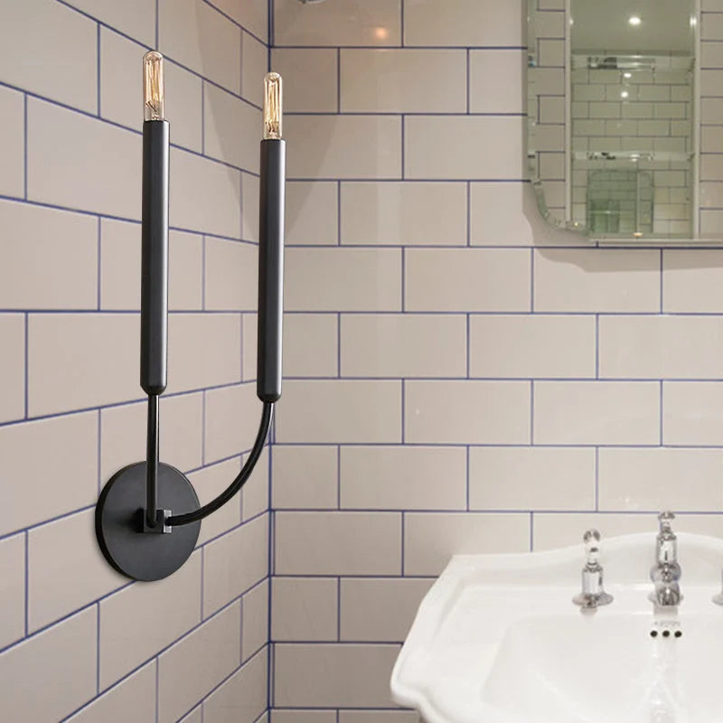 Wall Sconce Tubular Metal Hardwired