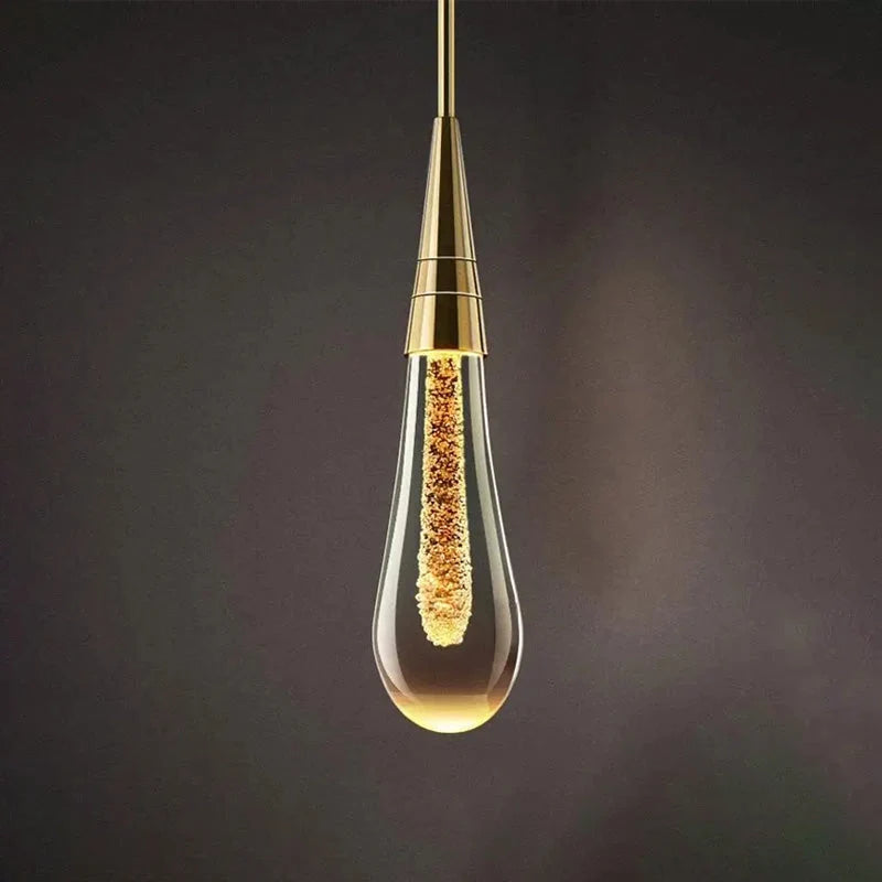 Wall Sconce Water-Drop Glass Warm White LED