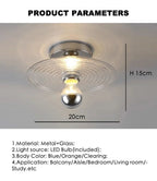 Wall Sconce Water Ripple Glass LED Bulb Included