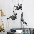 Wall Sculpture Hand-Poured Resin Black-Bronze Ready-To-Hang