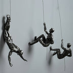 Wall Sculpture Hand-Poured Resin Black-Bronze Ready-To-Hang