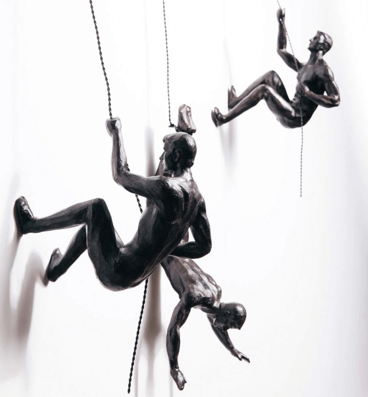 Wall Sculpture Handcrafted Resin & Iron Wire