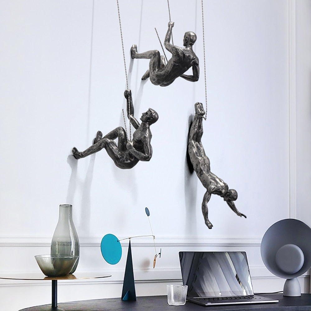 Wall Sculpture Handcrafted Resin & Iron Wire