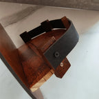 Wall Shelf Barrel Style Timber Front Rail