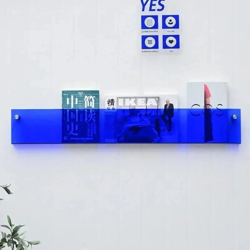 Wall Shelf Floating Magazine & Book Rack