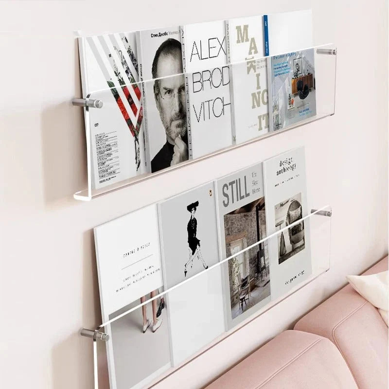 Wall Shelf Floating Magazine & Book Rack