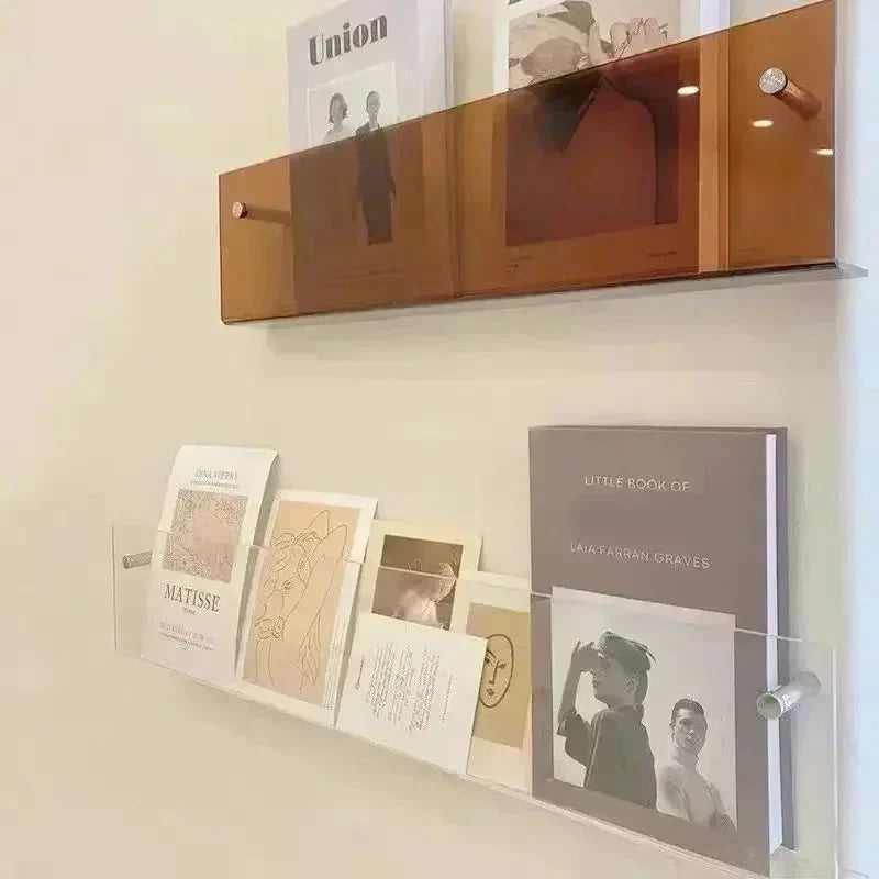 Wall Shelf Floating Magazine & Book Rack