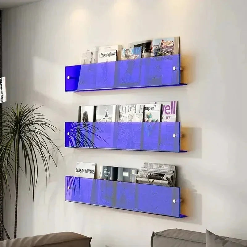 Wall Shelf Floating Magazine & Book Rack