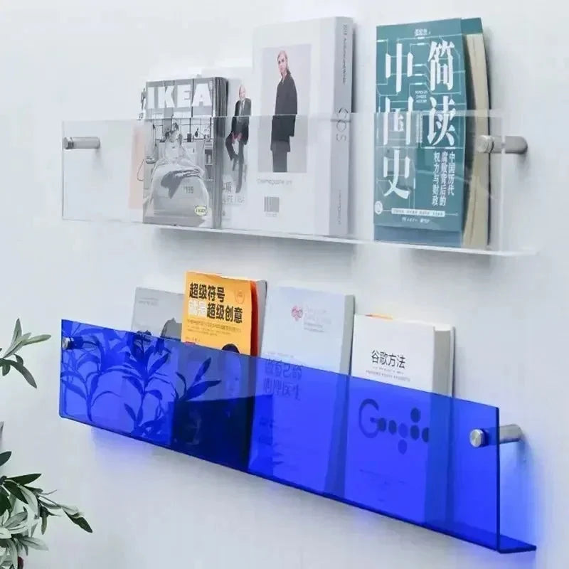 Wall Shelf Floating Magazine & Book Rack