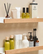 Wall Shelf Metal Frame & Wooden Front Matte Finish