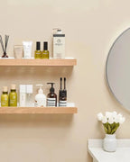 Wall Shelf Metal Frame & Wooden Front Matte Finish