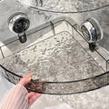 Wall Shelf Organizer No-Drill Suction Cups Transparent