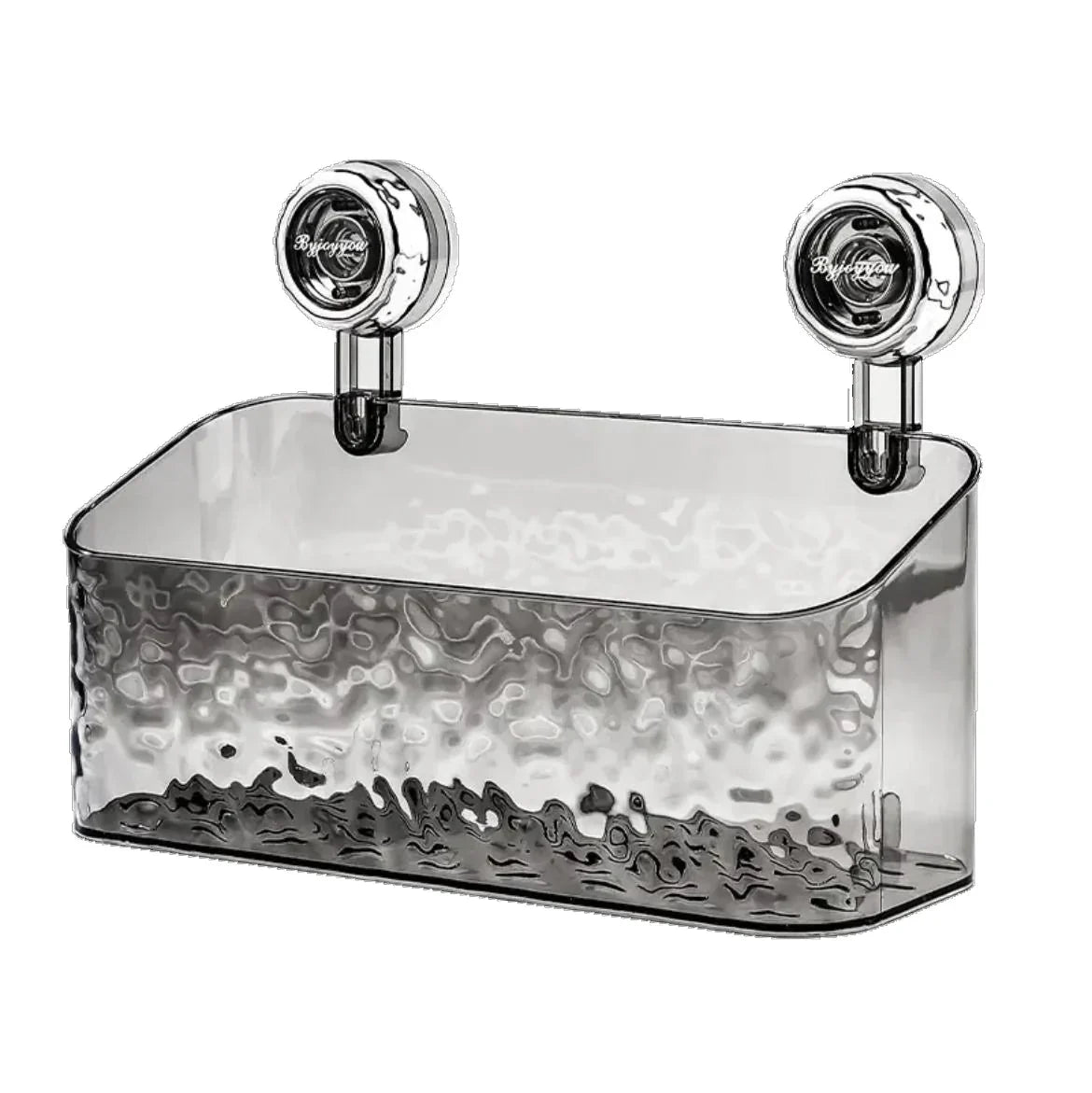 Wall Shelf Organizer No-Drill Suction Cups Transparent