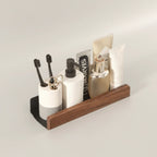 Wall Shelf Self-Adhesive Solid Wood Water-Resistant