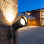 Wall Spotlight Solar Adjustable Zoom Weather-Resistant