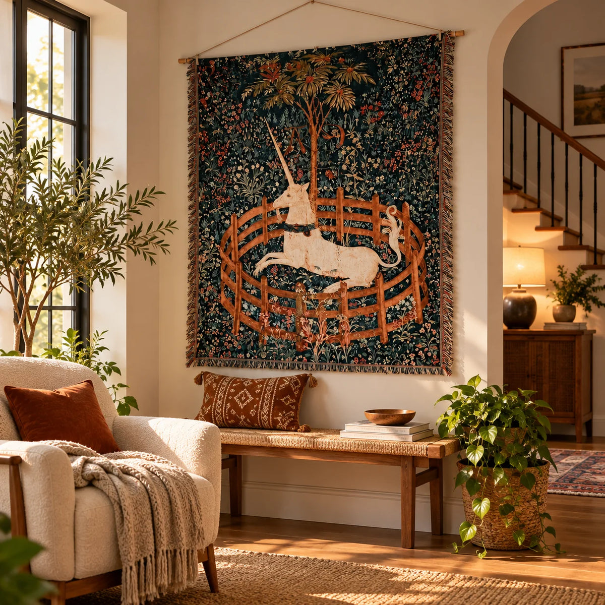 Wall Tapestry Medieval Design Multiple Sizes