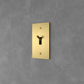 Wall Toggle Switch Solid Brass Panel Multiple Finishes