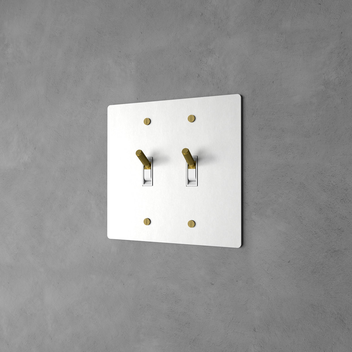 Wall Toggle Switch Solid Brass Panel Multiple Finishes