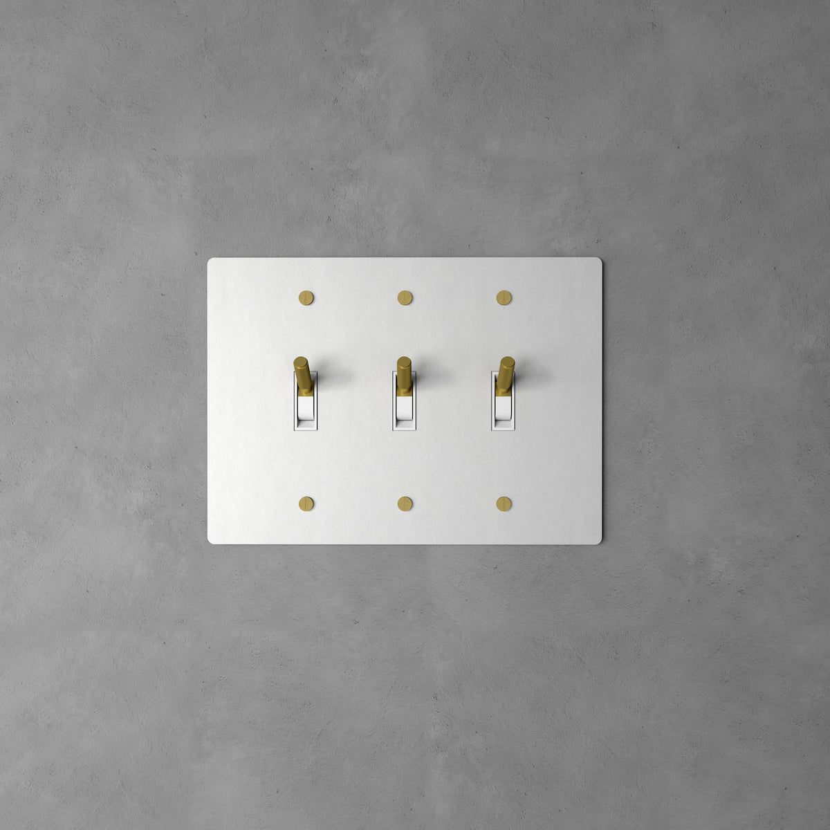 Wall Toggle Switch Solid Brass Panel Multiple Finishes