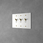 Wall Toggle Switch Solid Brass Panel Multiple Finishes