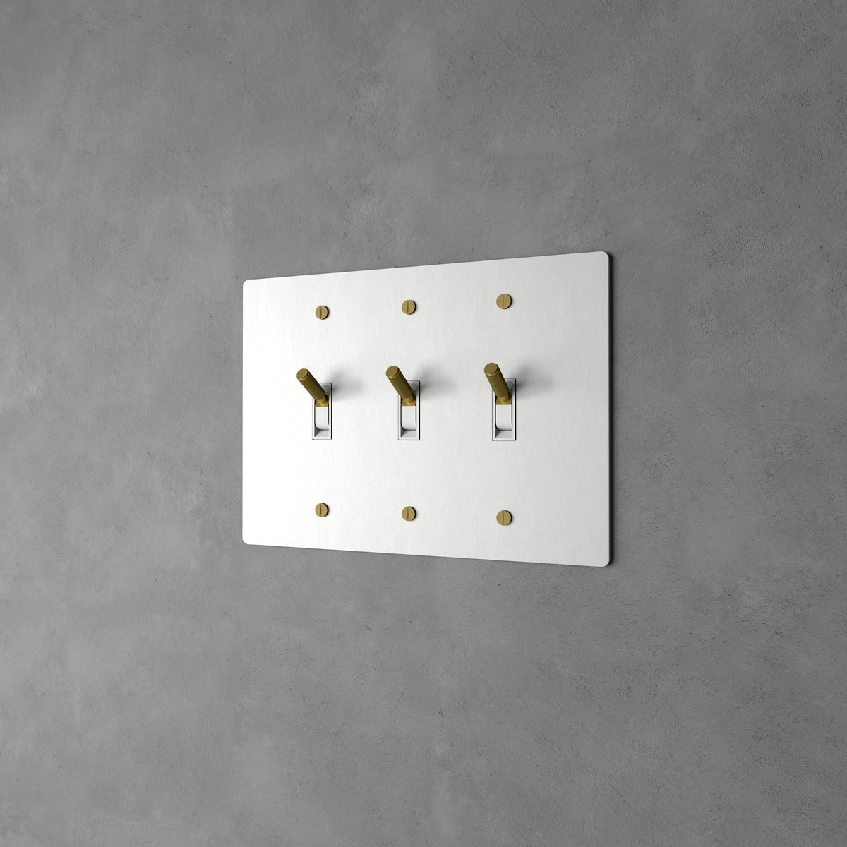 Wall Toggle Switch Solid Brass Panel Multiple Finishes