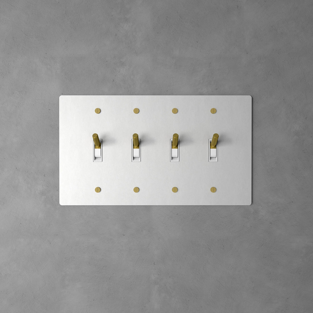 Wall Toggle Switch Solid Brass Panel Multiple Finishes