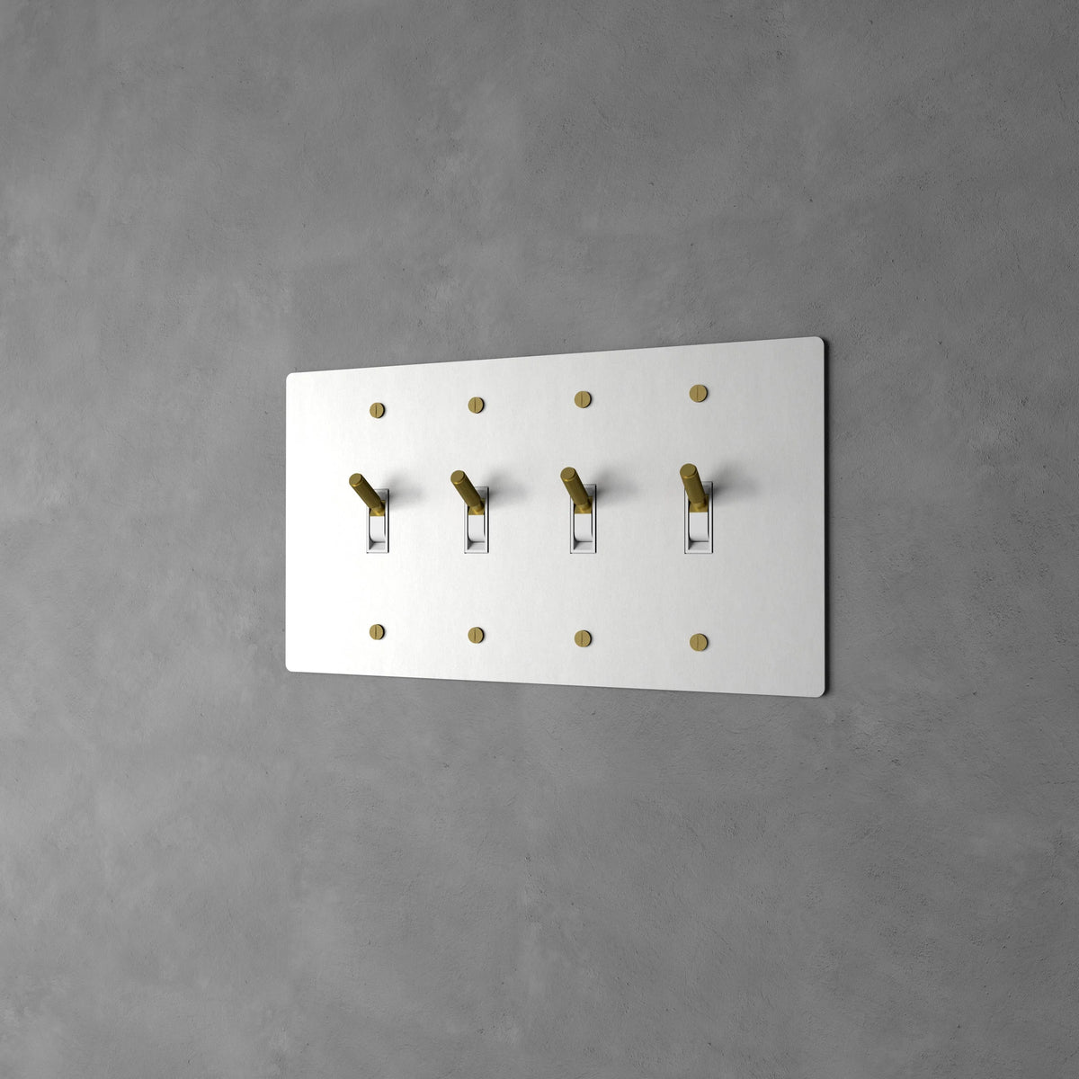 Wall Toggle Switch Solid Brass Panel Multiple Finishes