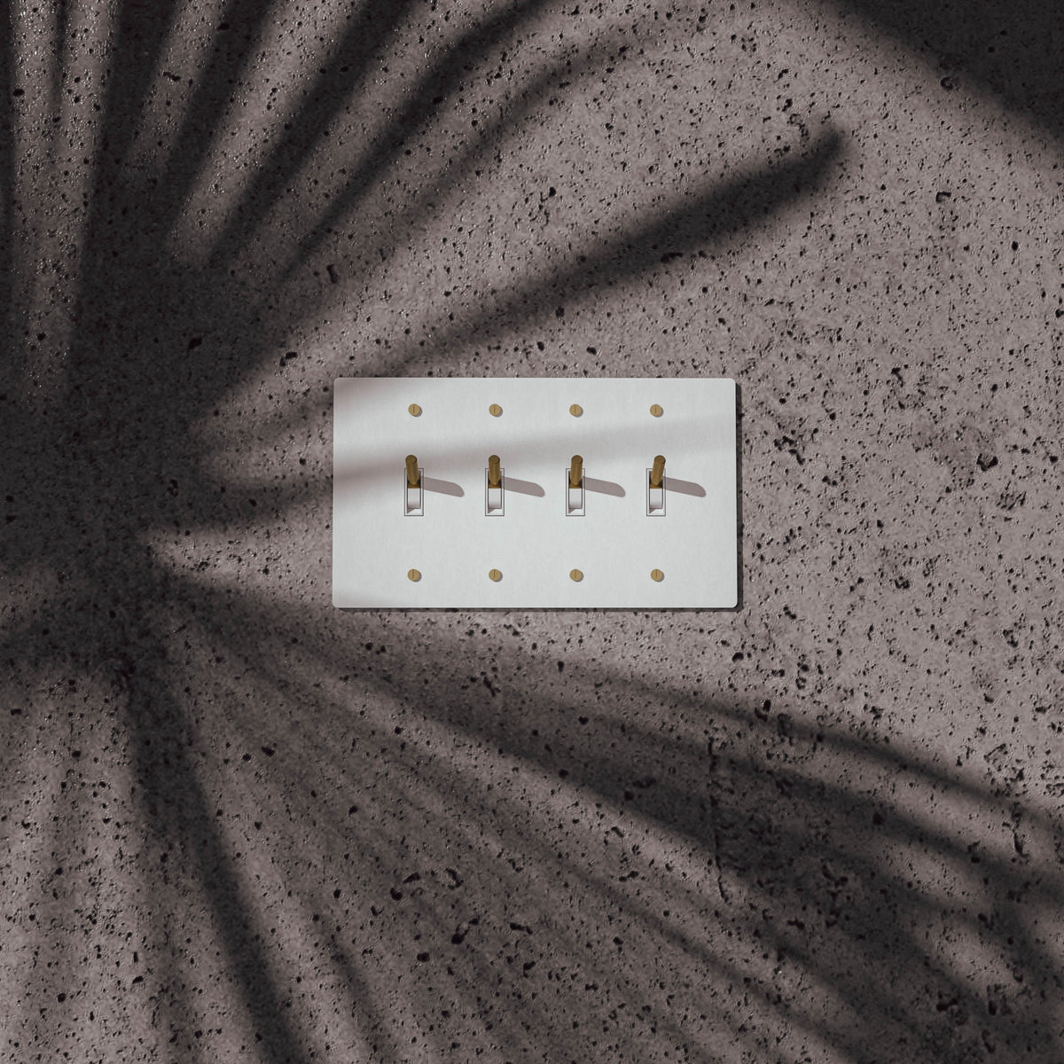 Wall Toggle Switch Solid Brass Panel Multiple Finishes
