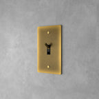 Wall Toggle Switch Solid Brass Panel Multiple Finishes