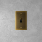 Wall Toggle Switch Solid Brass Panel Multiple Finishes
