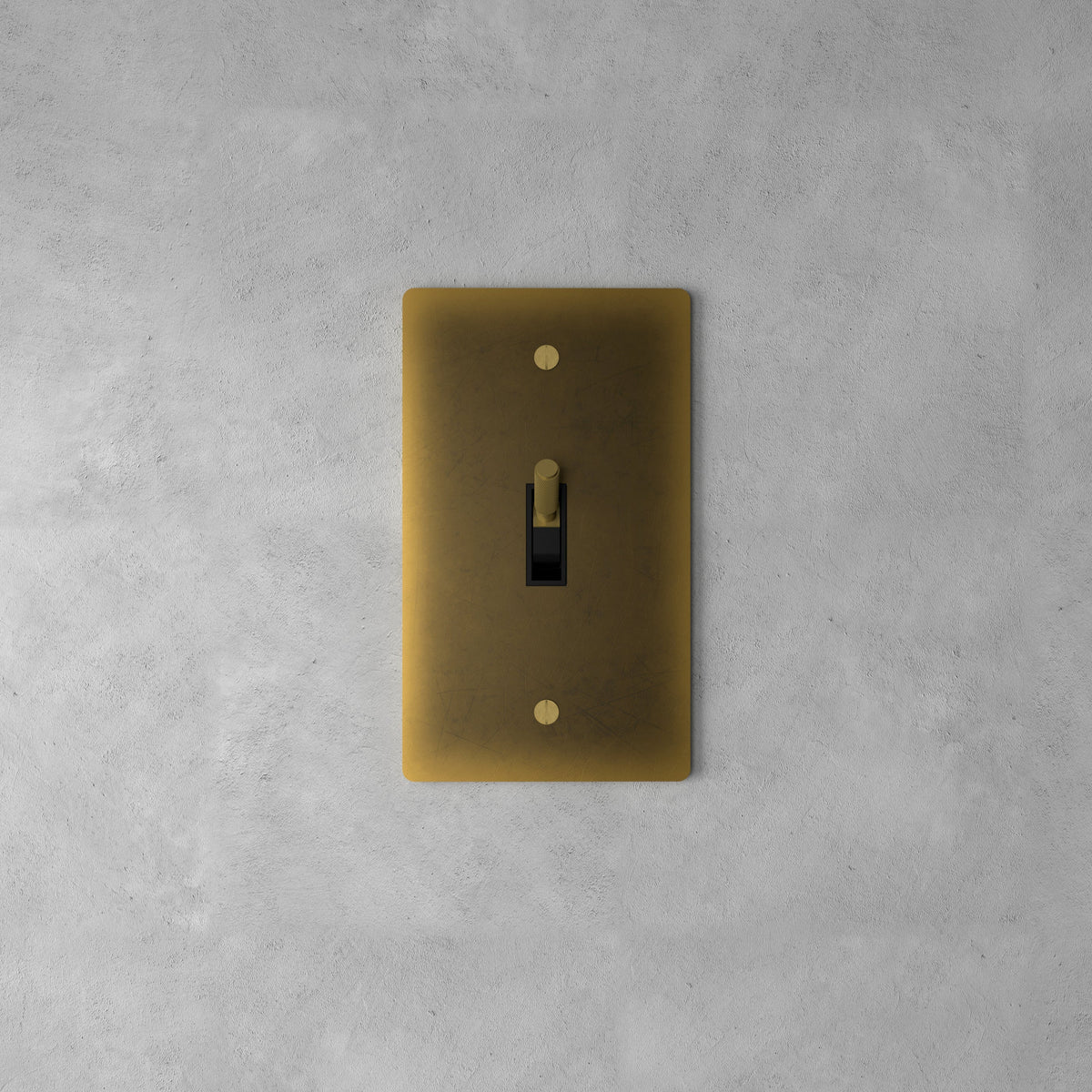 Wall Toggle Switch Solid Brass Panel Multiple Finishes